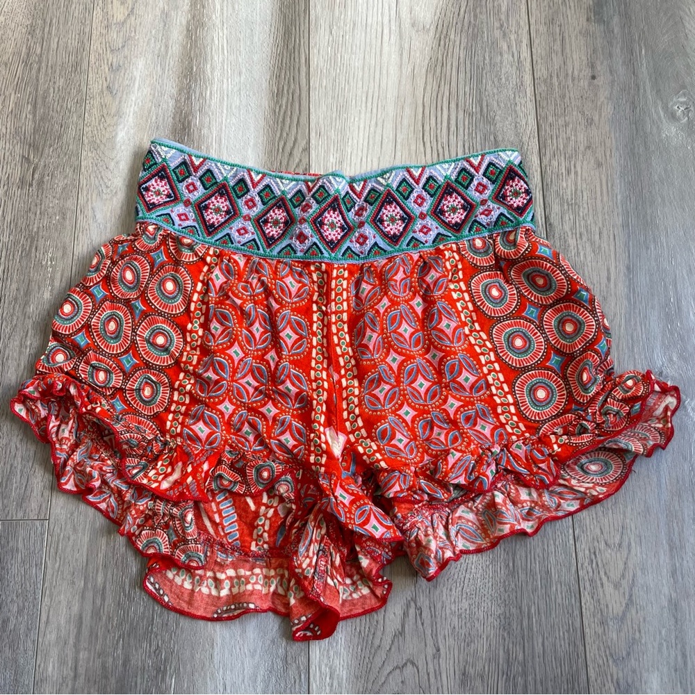 Patterned Flowy Shorts